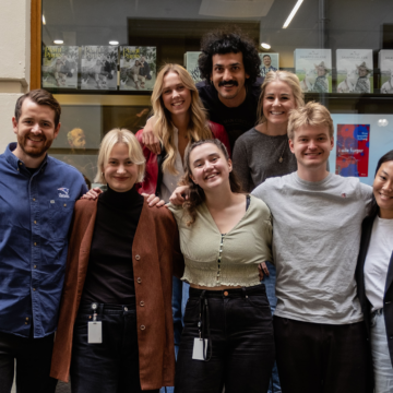 Skolen aktuelt redaksjonen utenfor Cappelen Damm