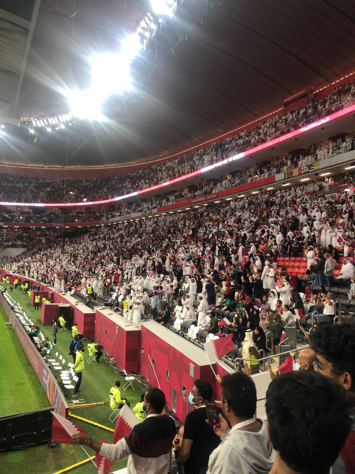 Tribunene under prøve-VM i Qatar.