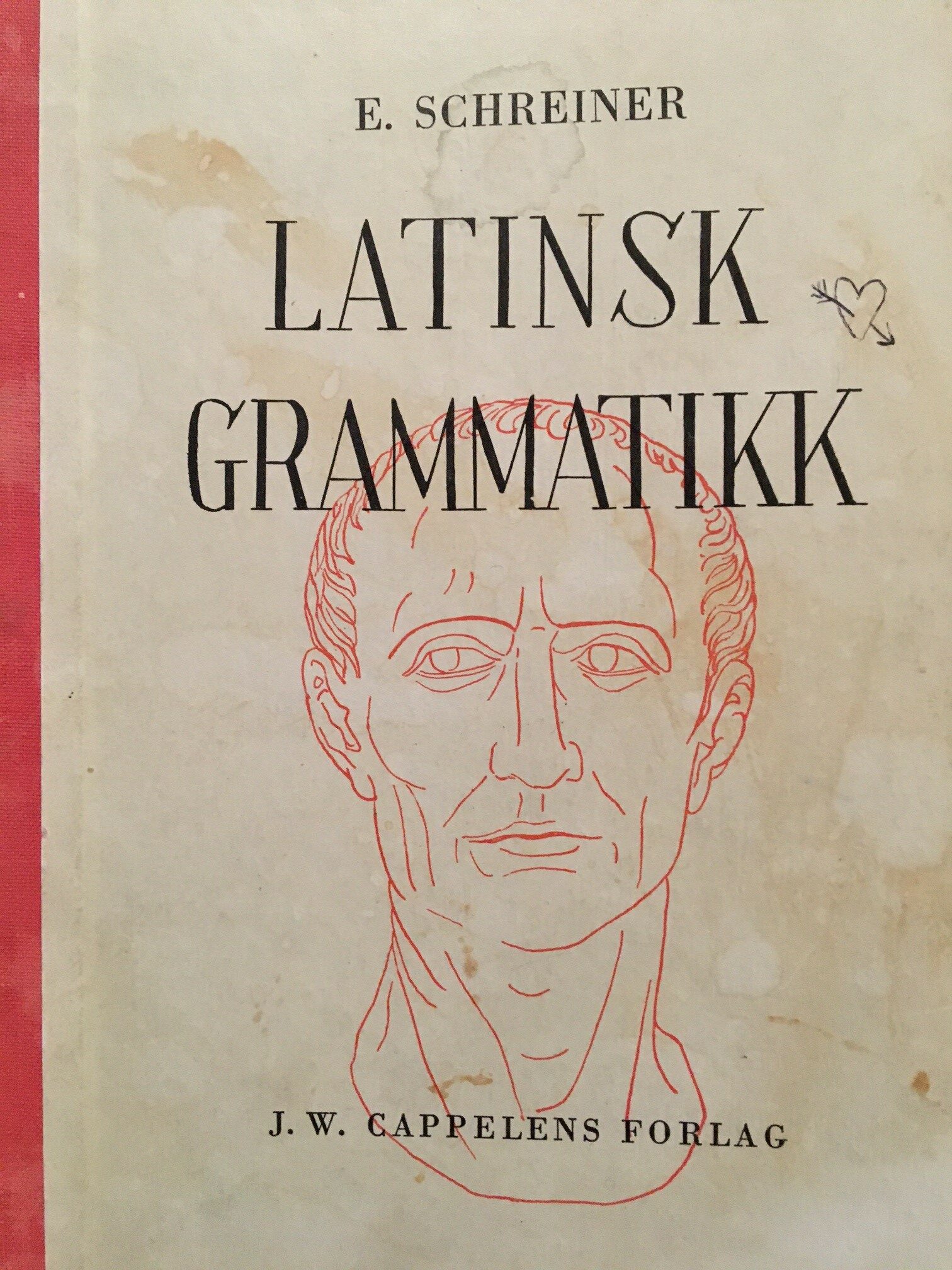 Latinsk grammatikk bok av E.Schreiner