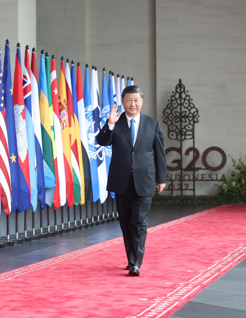 Kinas president Xi Jinping på G20-møtet i Indonesia