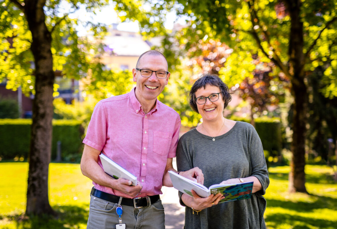 Lærebokforfatterne Guro Barstad Corneliussen og Svend Kristian Eidsten. Foto Geir Anders Rybakken Ørslien