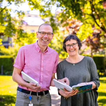 Lærebokforfatterne Guro Barstad Corneliussen og Svend Kristian Eidsten. Foto Geir Anders Rybakken Ørslien